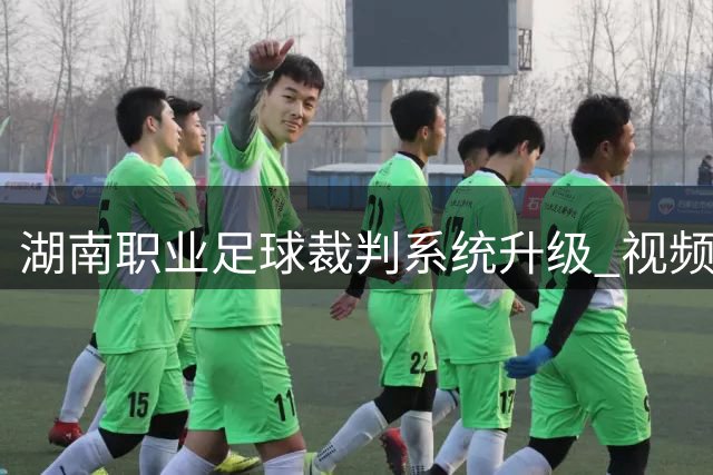 湖南职业足球裁判系统升级 视频辅助判罚覆盖四大关键场景